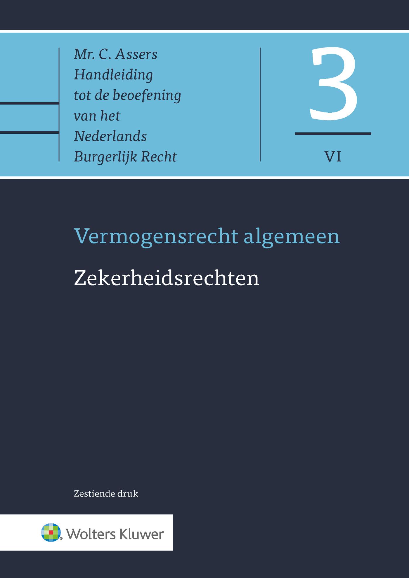 Omslag van Asser 3-VI Zekerheidsrechten