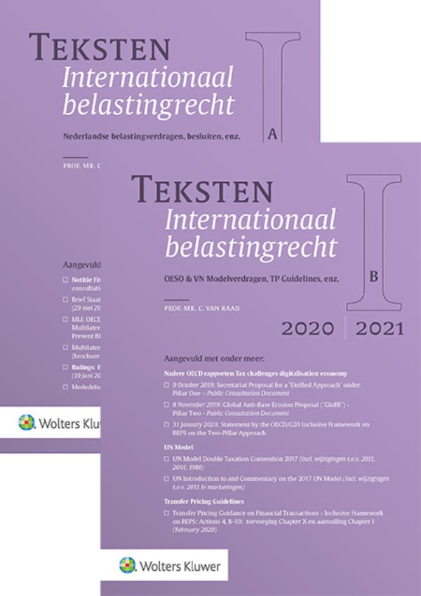 Omslag van Teksten Internationaal belastingrecht 2020/2021