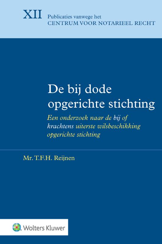 Omslag van De bij dode opgerichte stichting