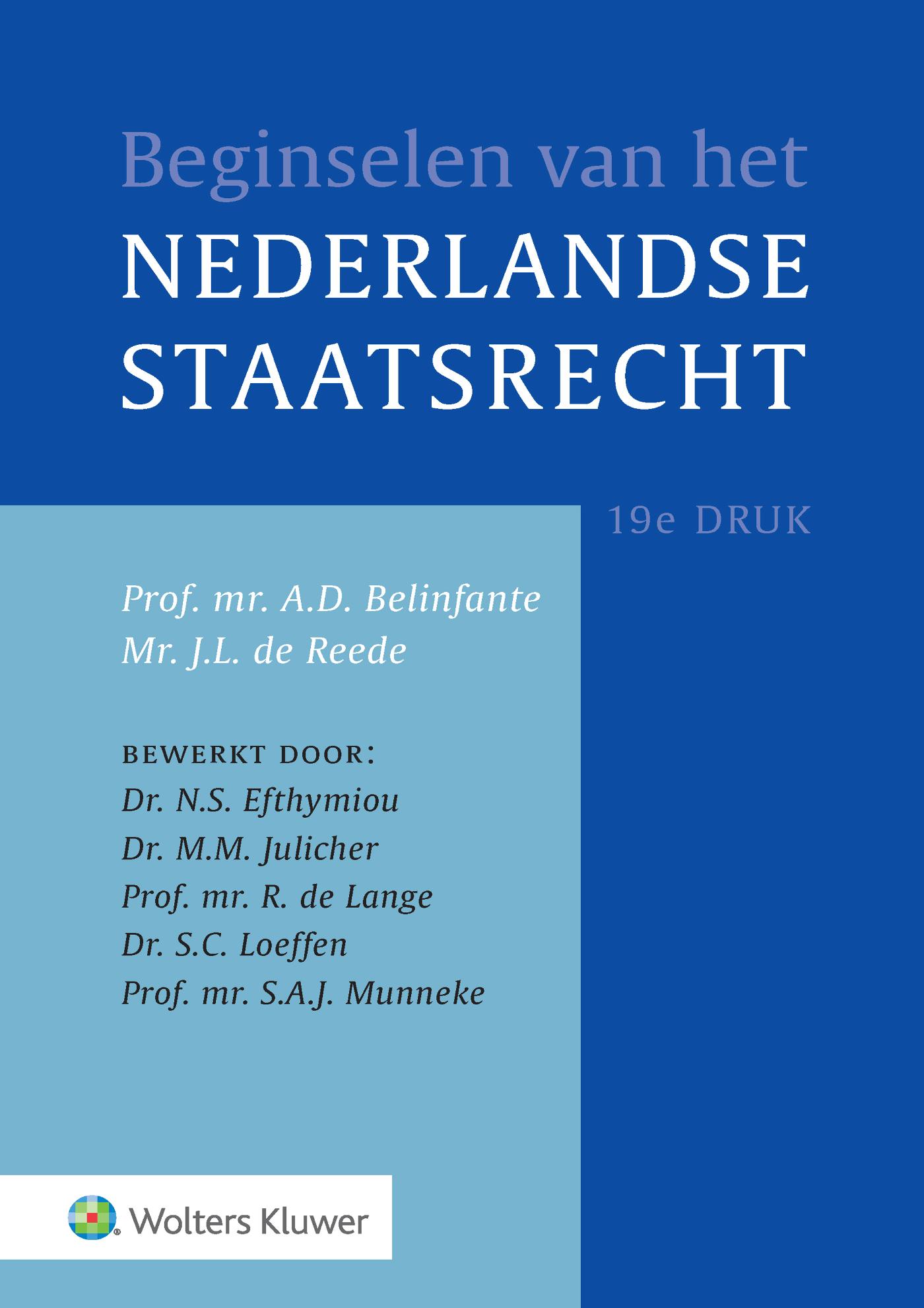Omslag van Beginselen van het Nederlands staatsrecht