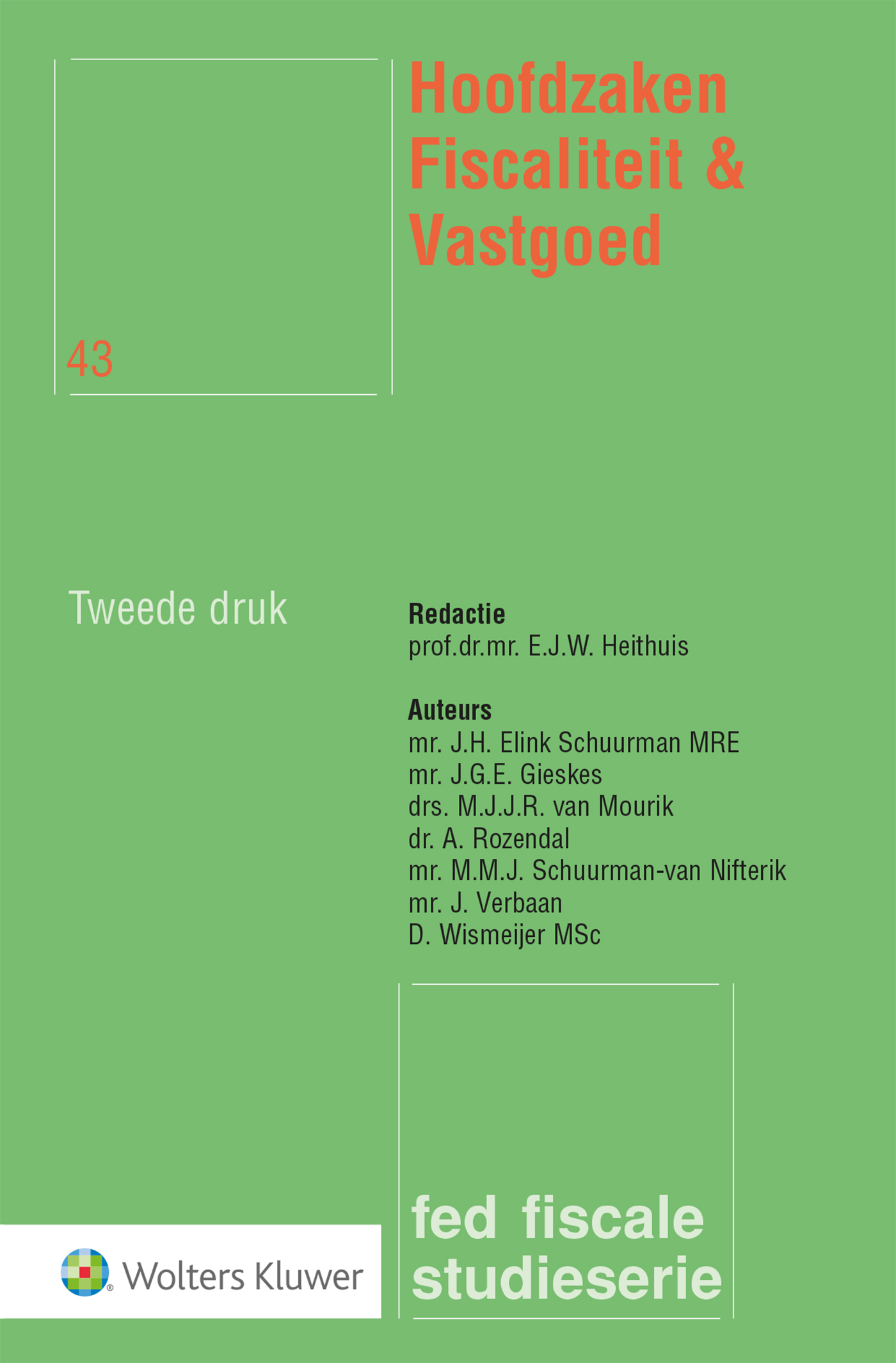 Omslag van Hoofdzaken Fiscaliteit & Vastgoed