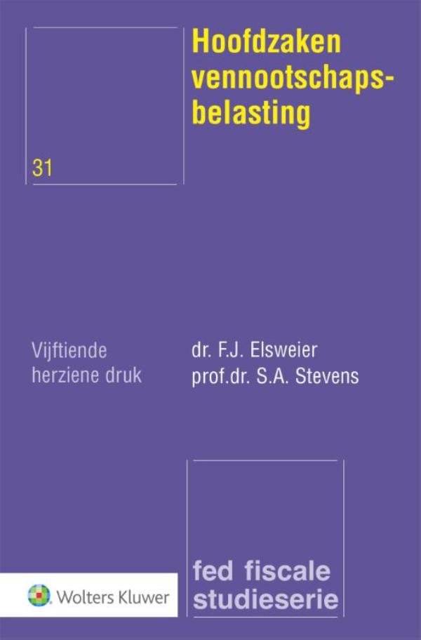 Omslag van Hoofdzaken vennootschapsbelasting