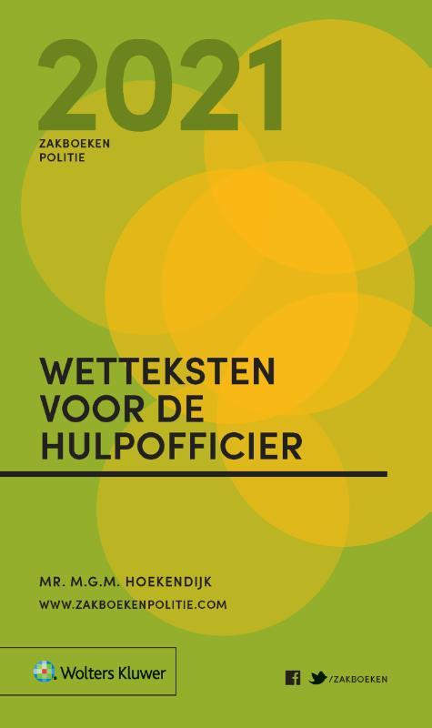 Omslag van Zakboek Wetteksten voor de Hulpofficier 2021