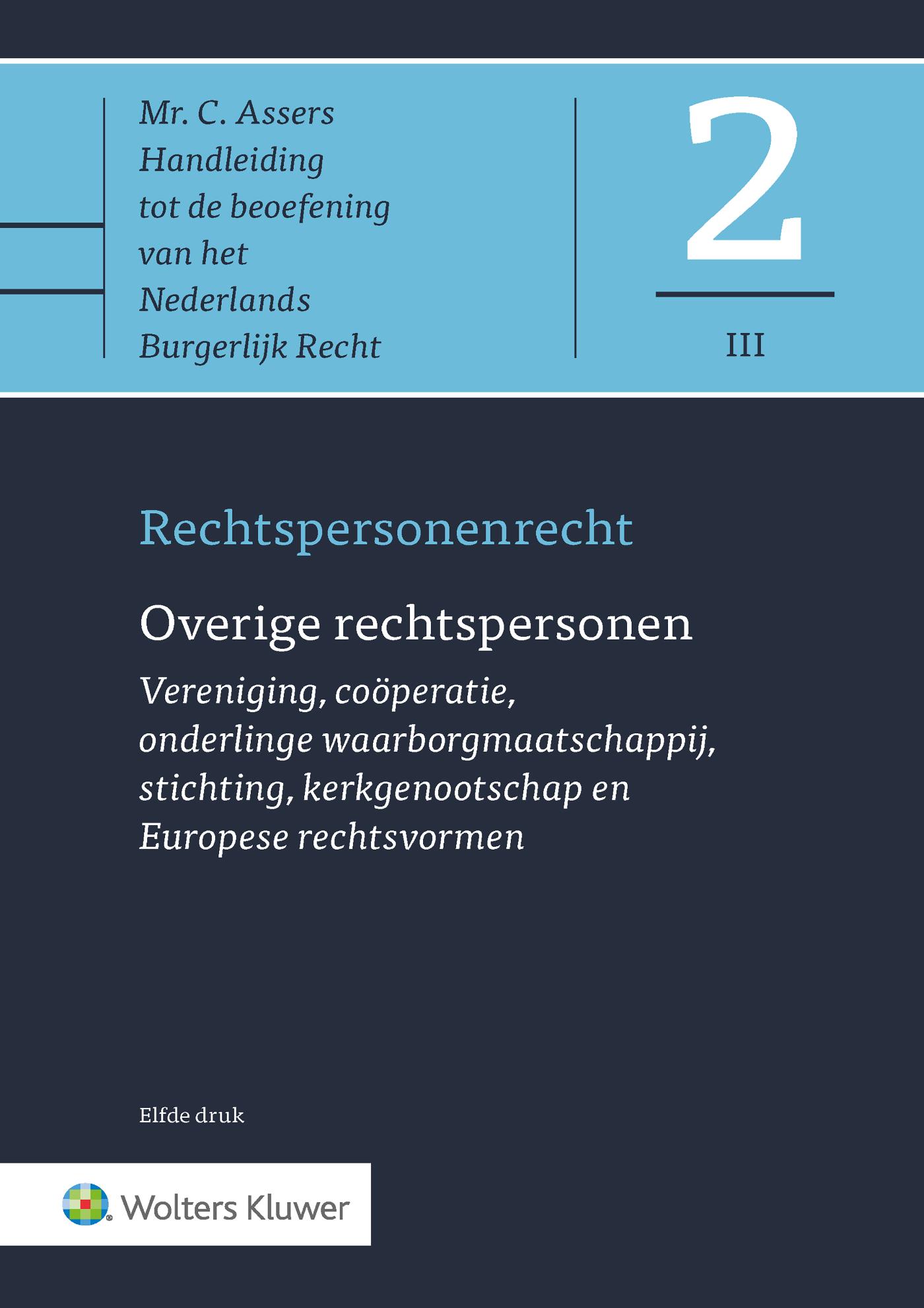 Omslag van Asser 2-III Overige rechtspersonen