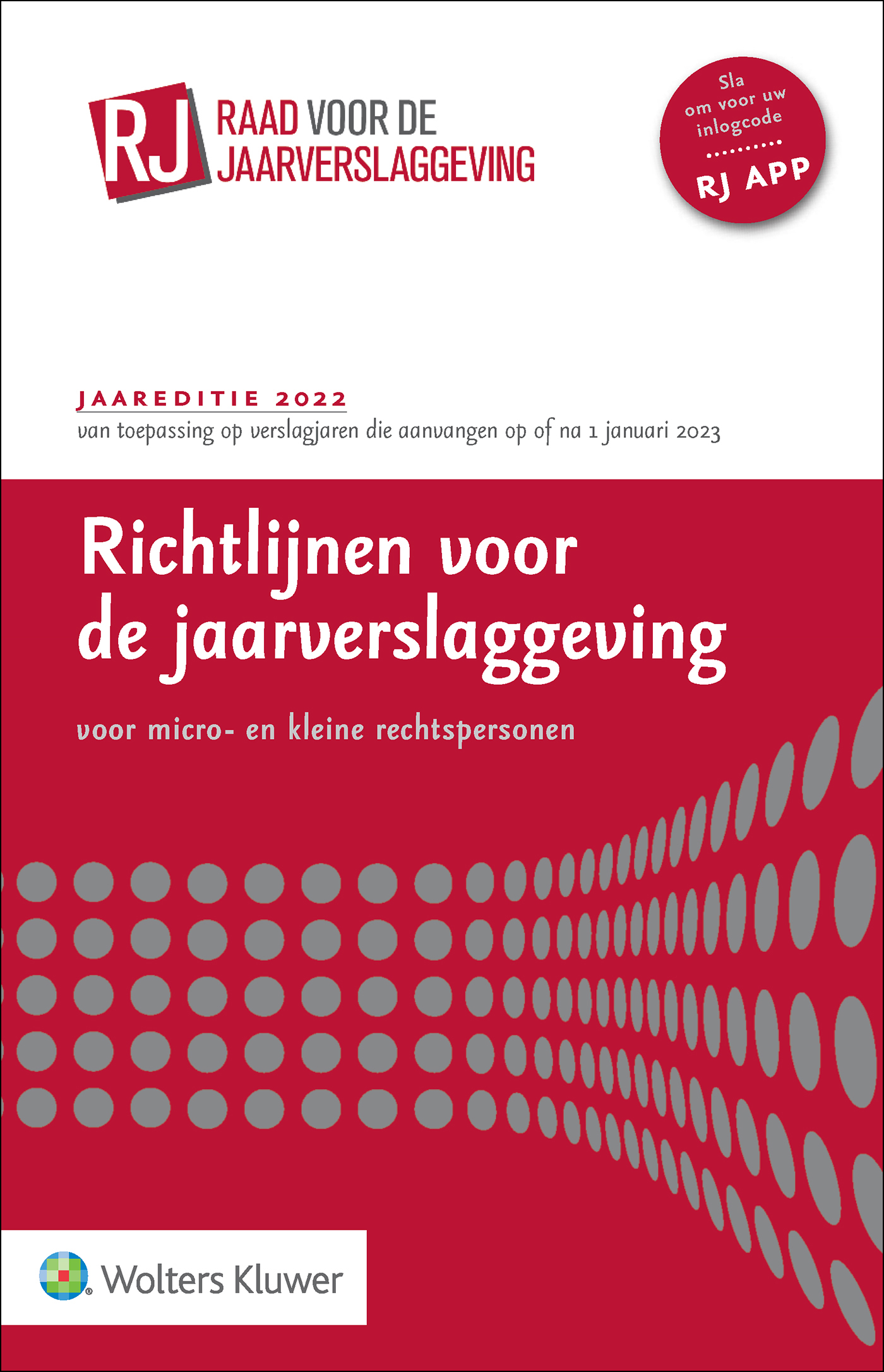 Omslag van Richtlijnen voor de jaarverslaggeving voor micro- en kleine rechtspersonen 2022