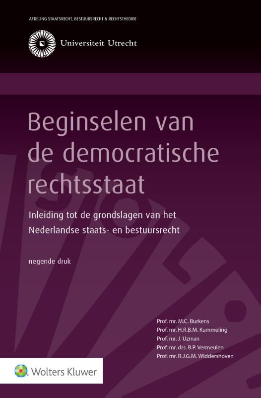 Omslag van Beginselen van de democratische rechtsstaat