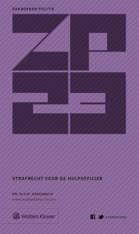 Omslag van Zakboek strafrecht voor de hulpofficier 2023