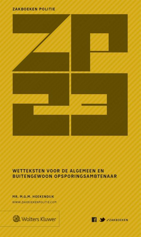 Omslag van Zakboek Wetteksten voor de algemeen en buitengewoon opsporingsambtenaar 2023