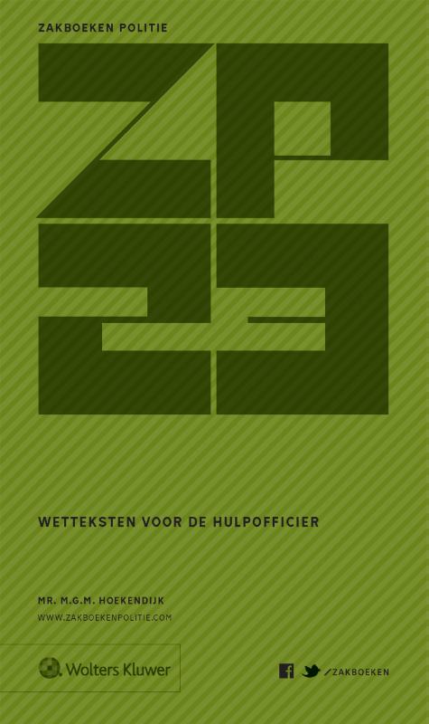 Omslag van Zakboek wetteksten voor de hulpofficier 2023