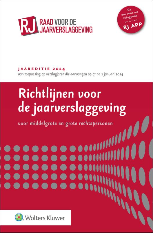 Omslag van Richtlijnen voor de jaarverslaggeving, middelgrote en grote rechtspersonen 2024