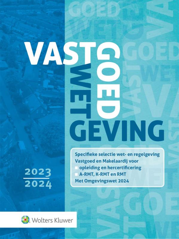 Omslag van Vastgoedwetgeving 2023-2024