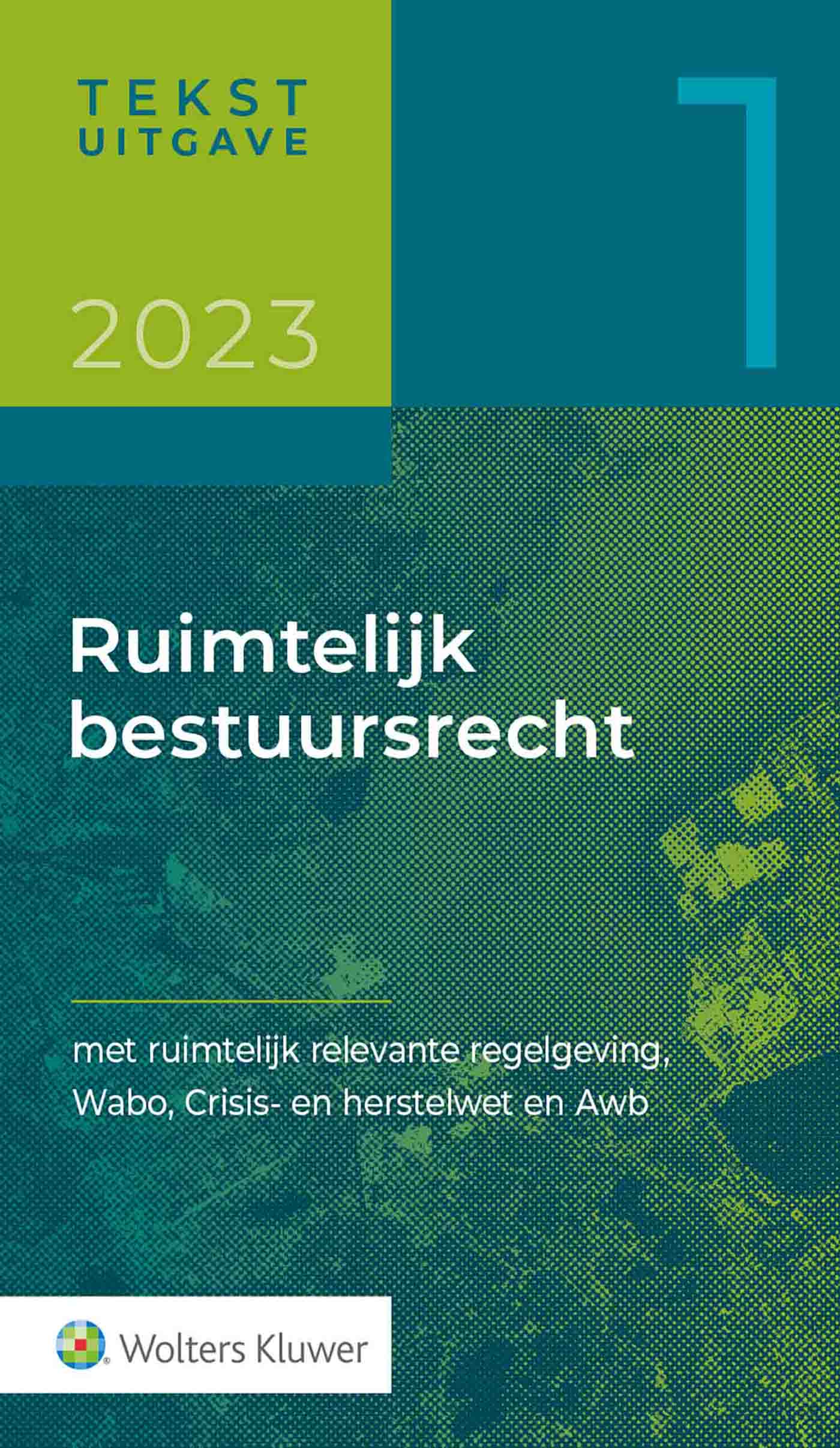 Omslag van Tekstuitgave Ruimtelijk bestuursrecht 2023/1