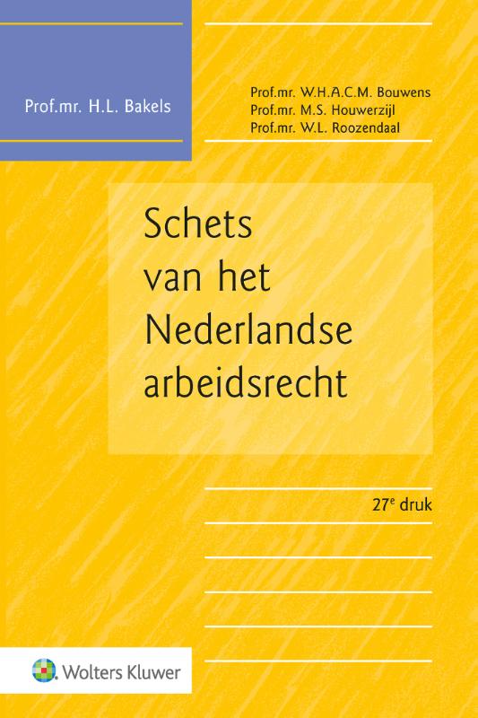 Omslag van Schets van het Nederlandse arbeidsrecht