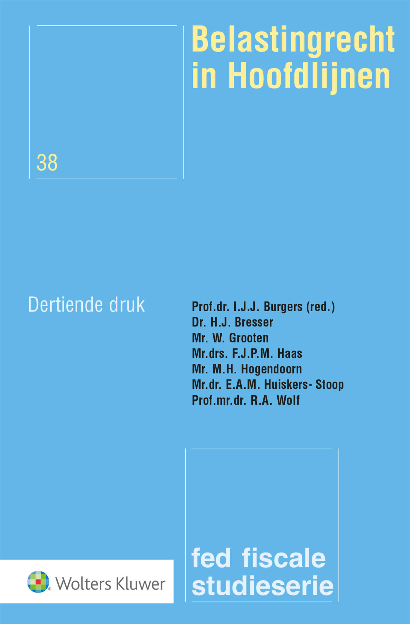 Omslag van Belastingrecht in Hoofdlijnen