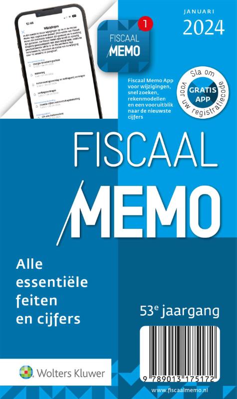 Omslag van Fiscaal Memo januari 2024