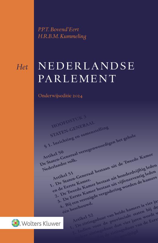 Omslag van Onderwijseditie Het Nederlandse parlement