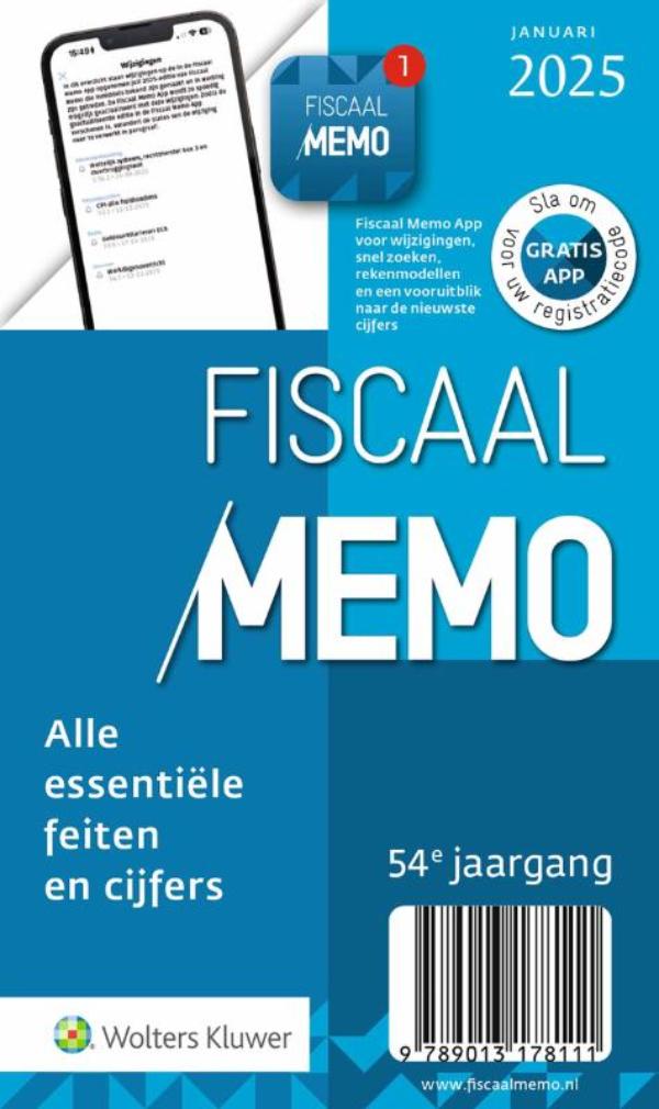 Omslag van Fiscaal Memo januari 2025