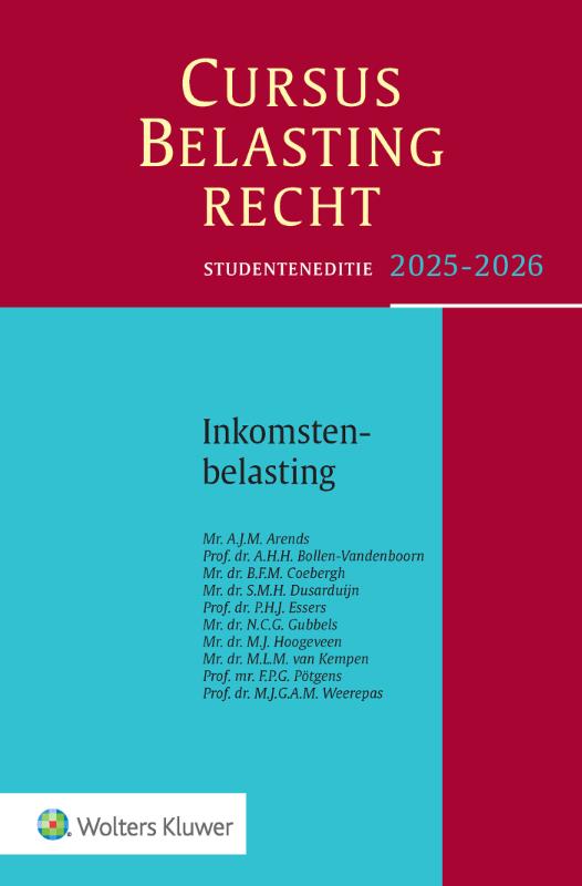 Omslag van Studenteneditie Cursus Belastingrecht Inkomstenbelasting 2025-2026