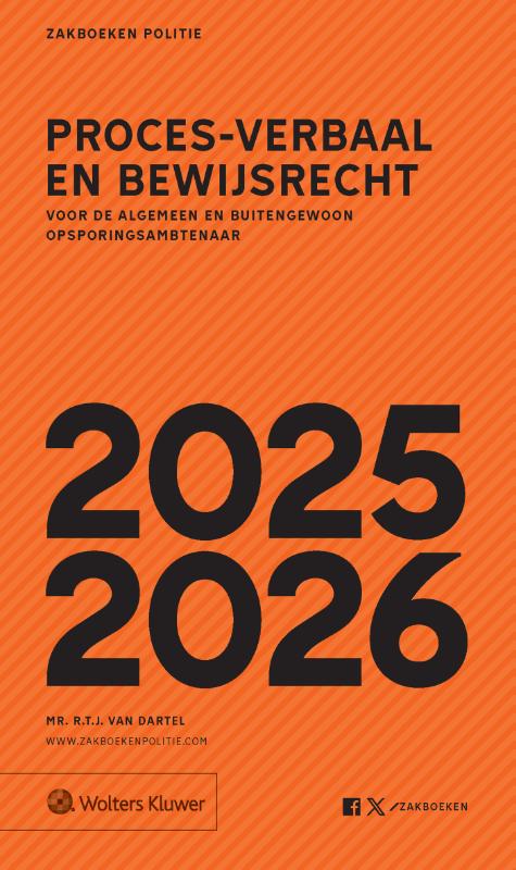 Omslag van Zakboek proces-verbaal en bewijsrecht 2025-2026