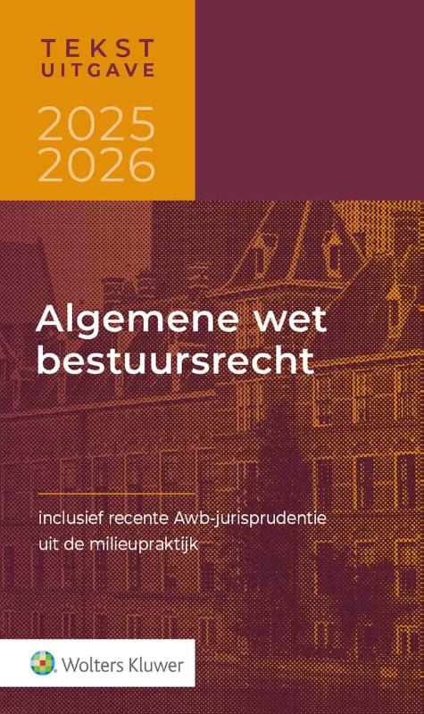 Omslag van Tekstuitgave Algemene wet bestuursrecht 2025-2026