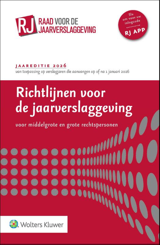 Omslag van Richtlijnen voor de jaarverslaggeving, middelgrote en grote rechtspersonen 2026