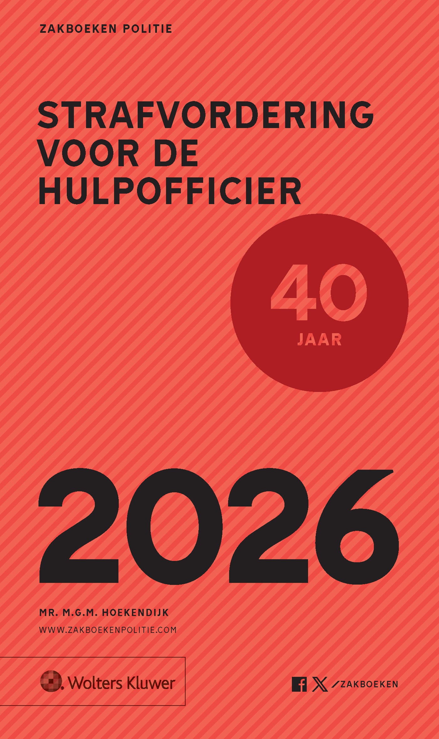Omslag van Zakboek Strafvordering voor de Hulpofficier 2026