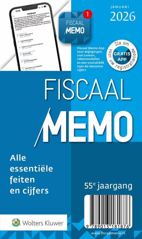 Omslag van Fiscaal Memo januari 2026