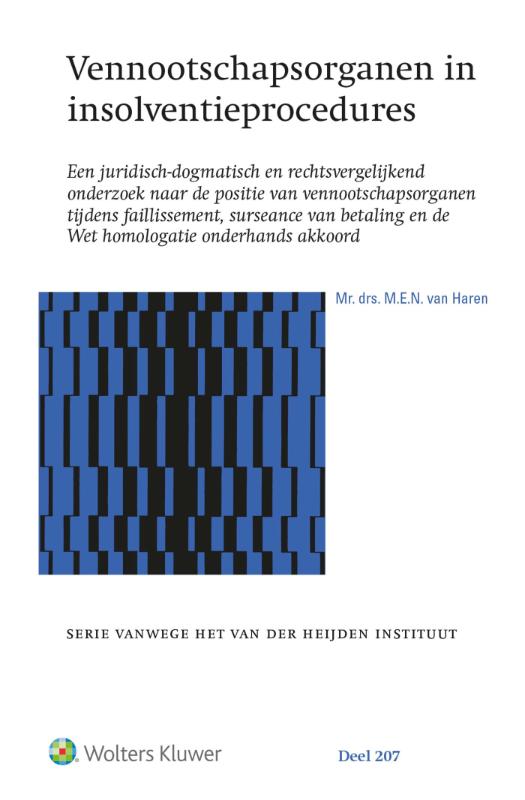 Omslag van Vennootschapsorganen in insolventieprocedures