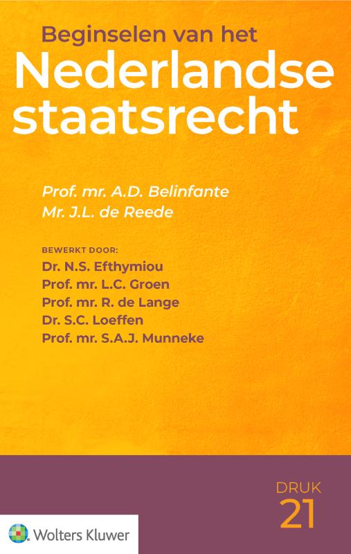 Omslag van Beginselen van het Nederlandse staatsrecht
