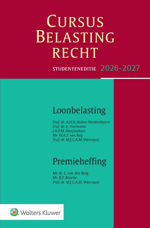Omslag van Cursus Belastingrecht Loonbelasting/Premieheffing 2026-2027