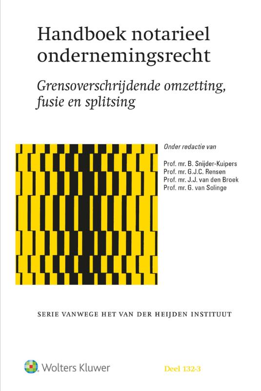 Omslag van Handboek notarieel ondernemingsrecht