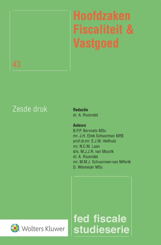 Omslag van Hoofdzaken Fiscaliteit & Vastgoed