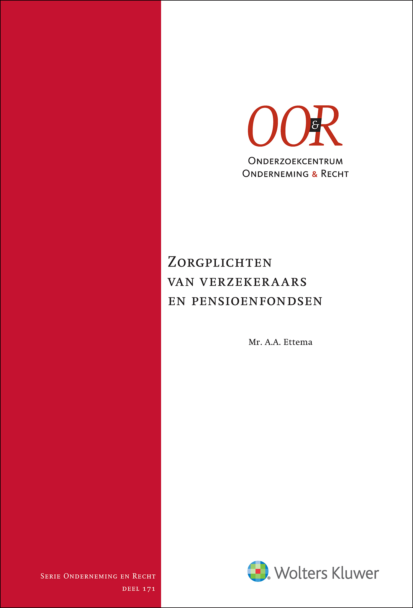 Omslag van Zorgplichten van verzekeraars en pensioenfondsen