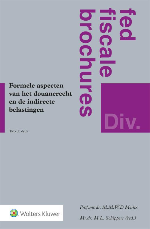 Omslag van Formele aspecten van het douanerecht en de indirecte belastingen