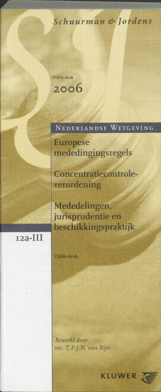Omslag van Europese Mededingingsregels