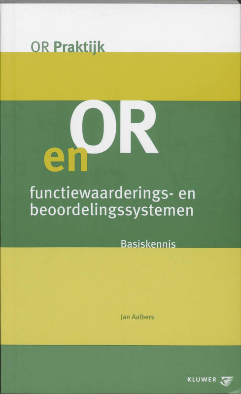 Omslag van OR en functiewaarderings- en beoordelingssystemen