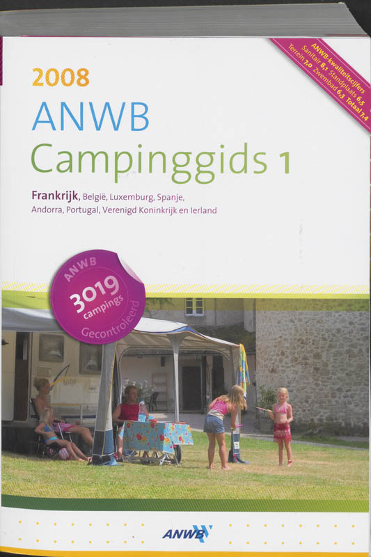 Omslag van ANWB campinggids 2008 1 pakket