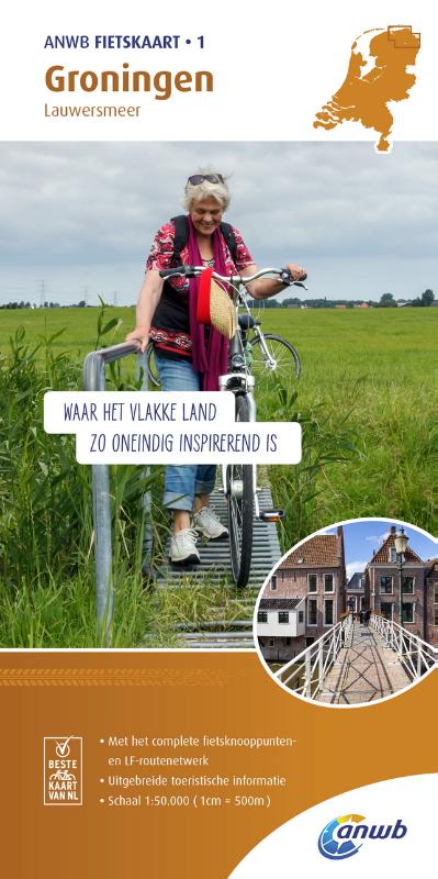 Omslag van Groningen, Lauwersmeer 1:50 000