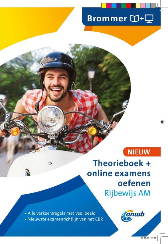 Omslag van Theorieboek+online examens oefenen Rijbewijs AM - Brommer