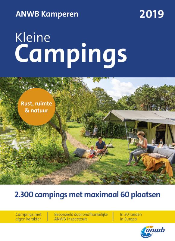 Omslag van ANWB-Gids kleine campings 2019