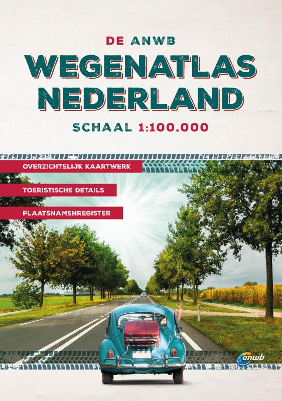 Omslag van De ANWB Wegenatlas Nederland 1:100.000