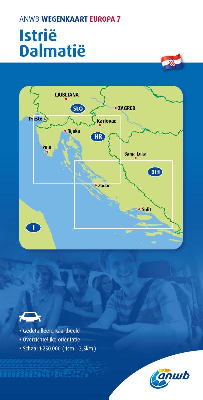 Omslag van ANWB*Wegenkaart Europa 7. Istrië/Dalmatië