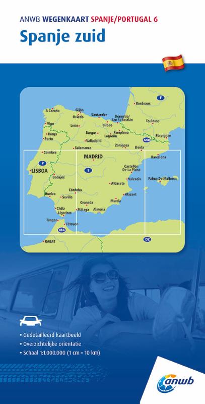 Omslag van Spanje Zuid 1:1.000.000
