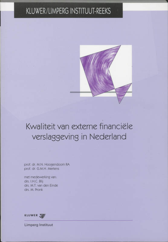 Omslag van Kwaliteit van externe financiele verslaggeving in Nederland