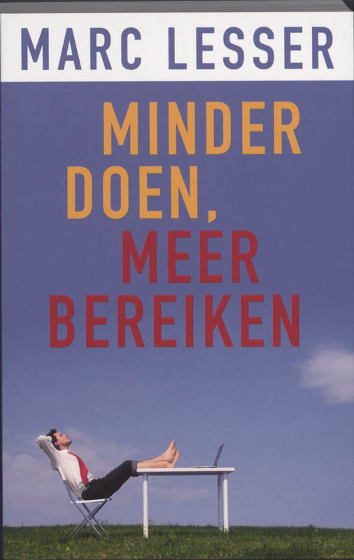 Omslag van Minder doen, meer bereiken