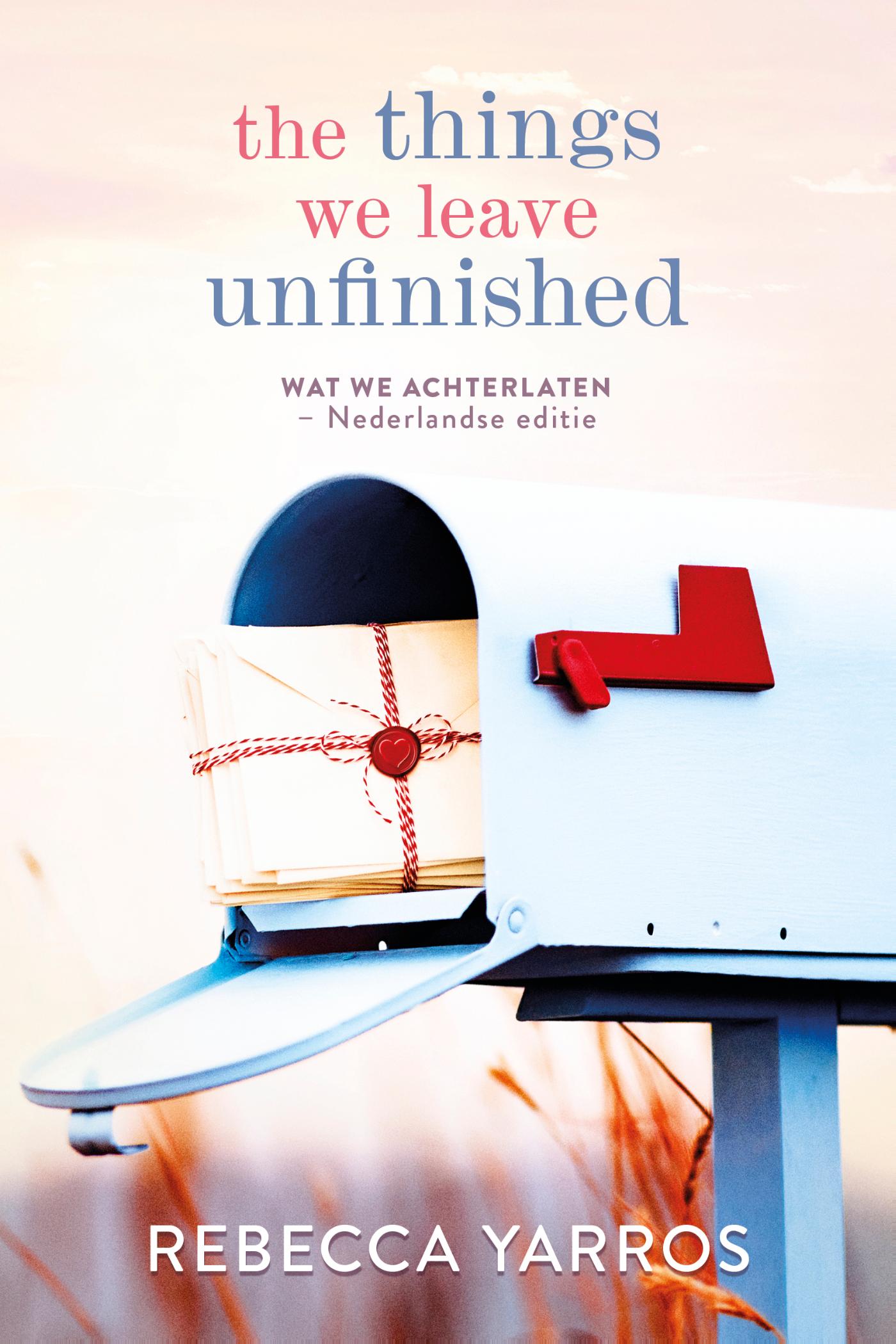 Omslag van The things we leave unfinished