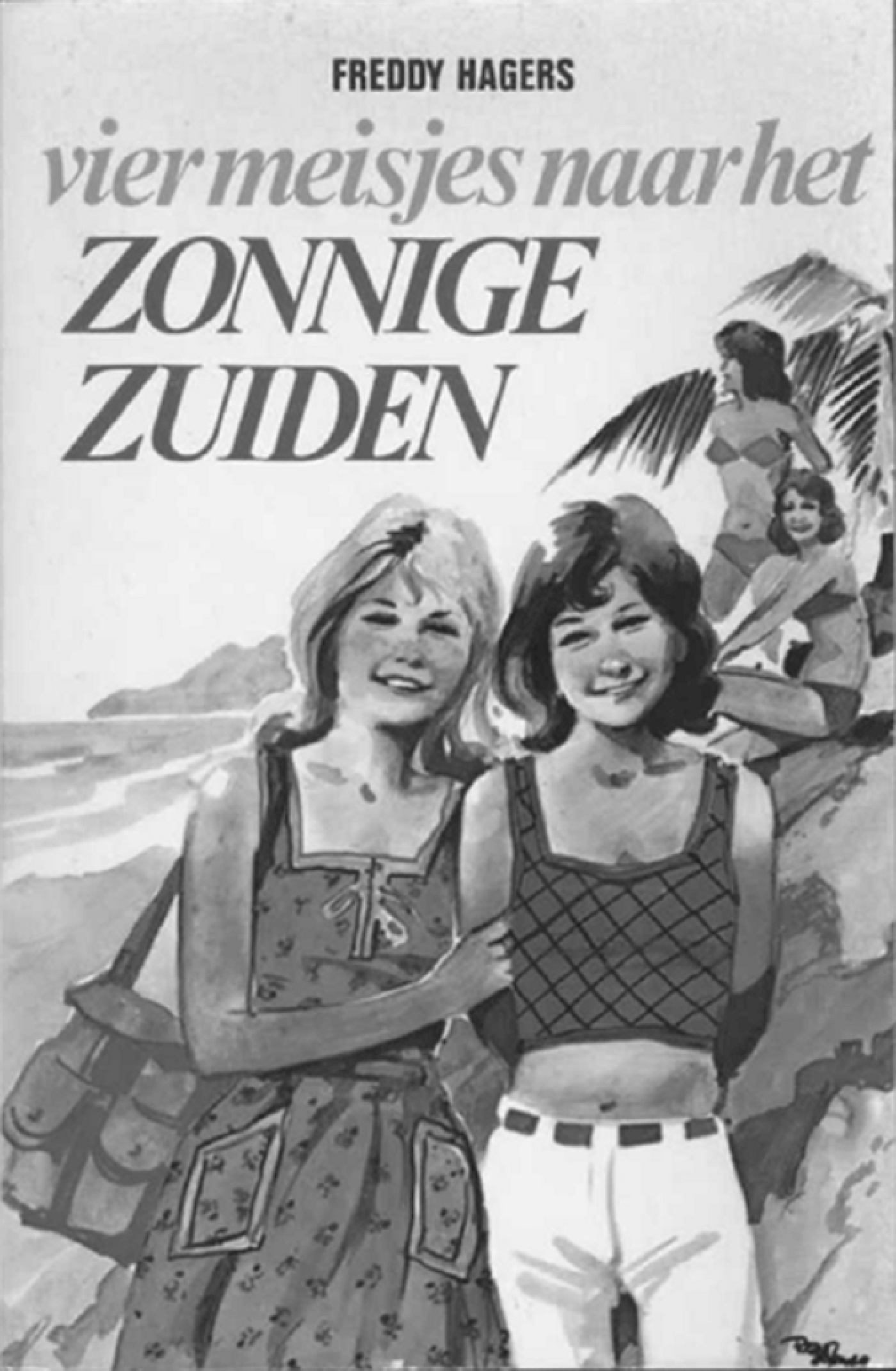Omslag van Vier meisjes naar het zonnige zuiden