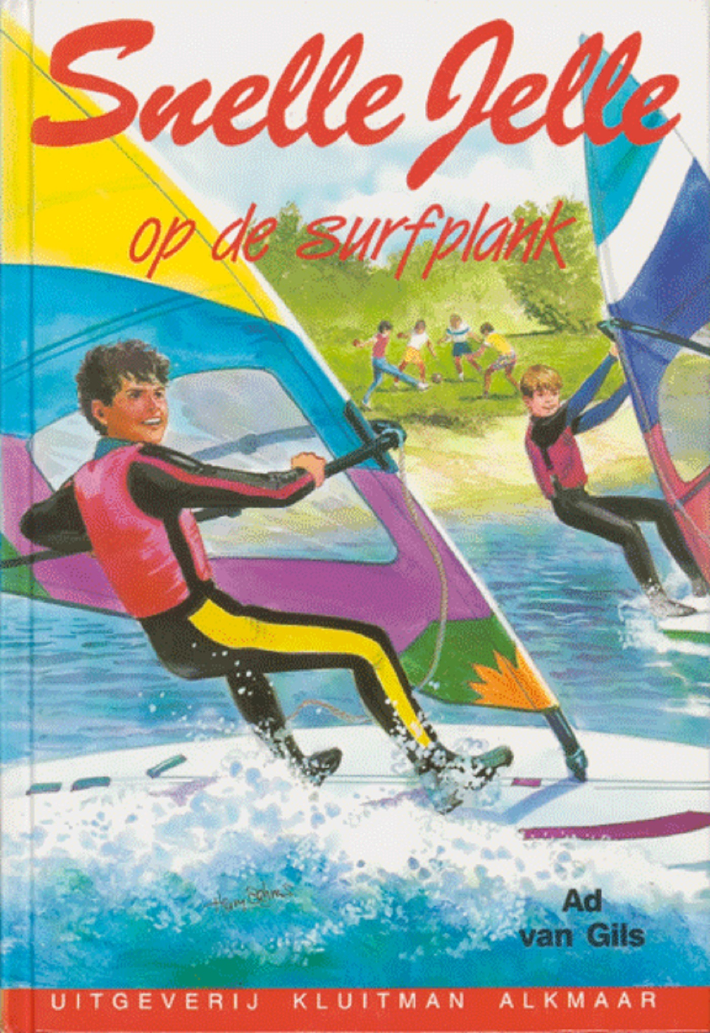 Omslag van Snelle Jelle op de surfplank