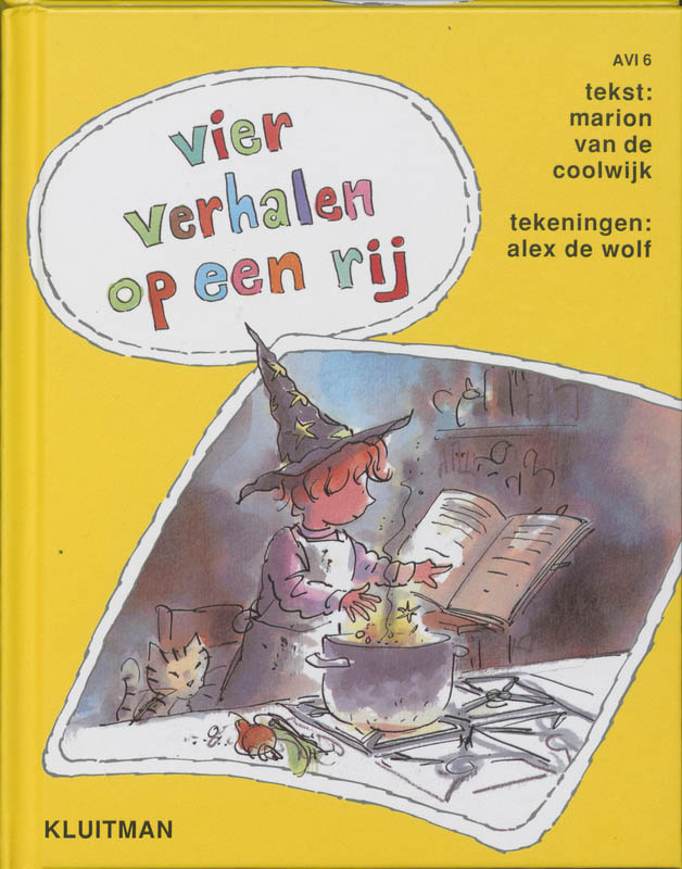 Omslag van vier verhalen op een rij