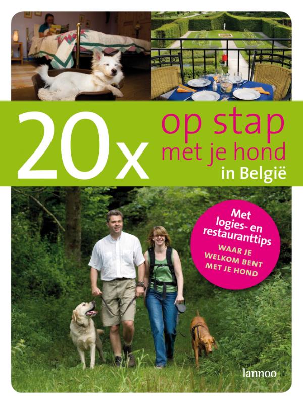 Omslag van 20 x op stap met je hond in Belgie
